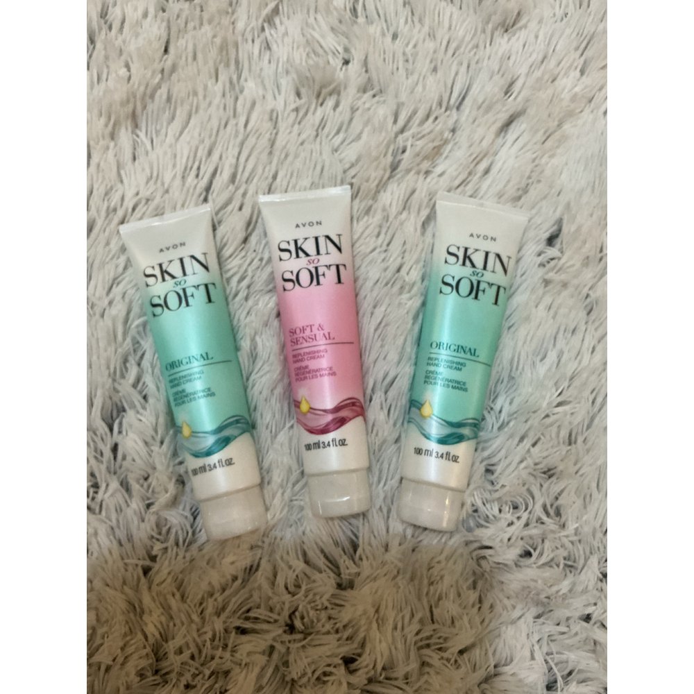 Avon Skin So Soft Hand Cream Set – Original & Soft & Sensual (3 Tubes) - Picture 1 of 6